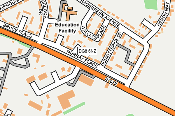 DG8 6NZ map - OS OpenMap – Local (Ordnance Survey)