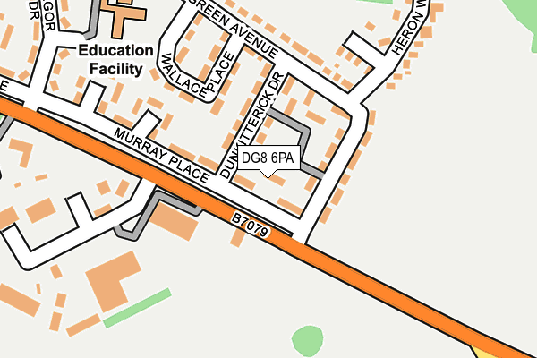 DG8 6PA map - OS OpenMap – Local (Ordnance Survey)