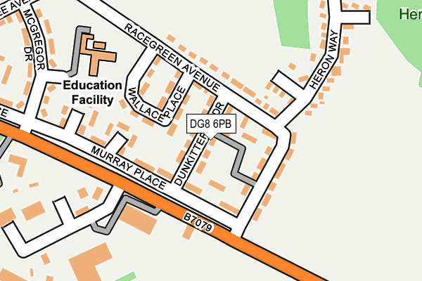 DG8 6PB map - OS OpenMap – Local (Ordnance Survey)