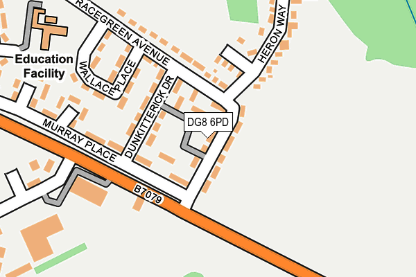 DG8 6PD map - OS OpenMap – Local (Ordnance Survey)