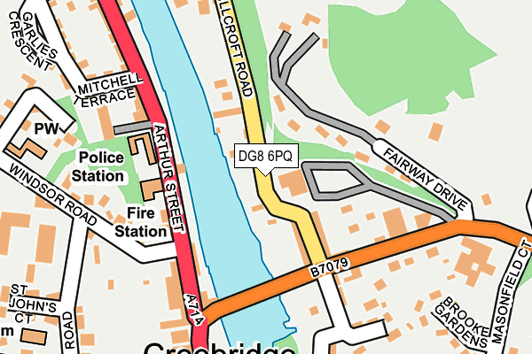 DG8 6PQ map - OS OpenMap – Local (Ordnance Survey)