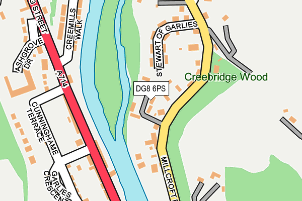 DG8 6PS map - OS OpenMap – Local (Ordnance Survey)
