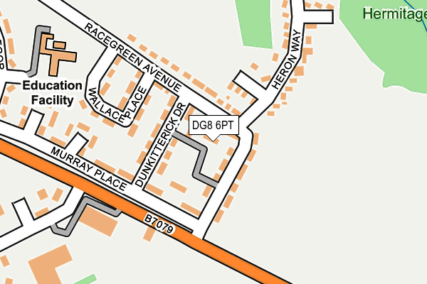 DG8 6PT map - OS OpenMap – Local (Ordnance Survey)