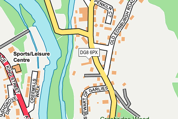 DG8 6PX map - OS OpenMap – Local (Ordnance Survey)