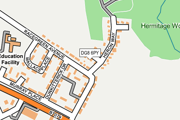 DG8 6PY map - OS OpenMap – Local (Ordnance Survey)