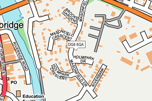 DG8 6QA map - OS OpenMap – Local (Ordnance Survey)