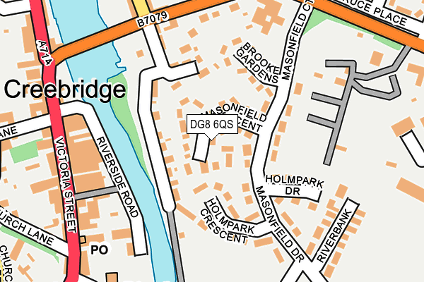 DG8 6QS map - OS OpenMap – Local (Ordnance Survey)