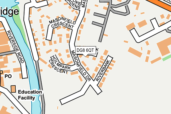 DG8 6QT map - OS OpenMap – Local (Ordnance Survey)