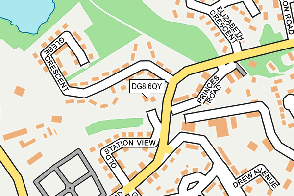 DG8 6QY map - OS OpenMap – Local (Ordnance Survey)