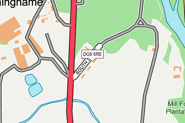 DG8 6RE map - OS OpenMap – Local (Ordnance Survey)