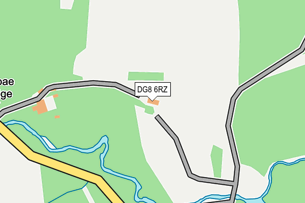 DG8 6RZ map - OS OpenMap – Local (Ordnance Survey)