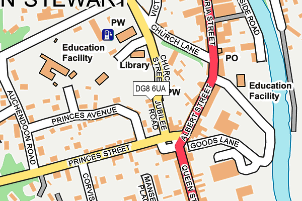 DG8 6UA map - OS OpenMap – Local (Ordnance Survey)