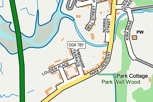 DG8 7BY map - OS OpenMap – Local (Ordnance Survey)