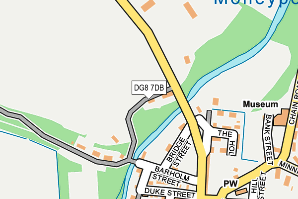 DG8 7DB map - OS OpenMap – Local (Ordnance Survey)