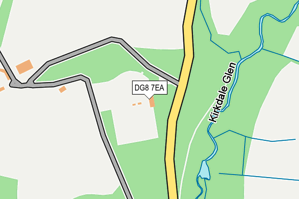 DG8 7EA map - OS OpenMap – Local (Ordnance Survey)