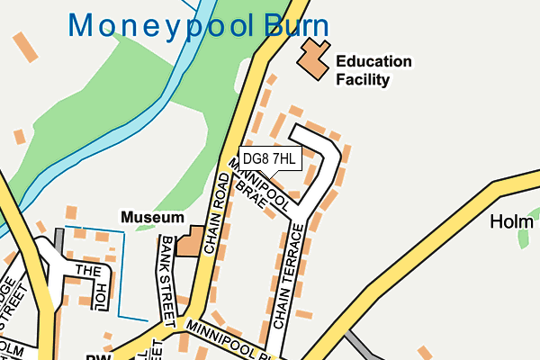 DG8 7HL map - OS OpenMap – Local (Ordnance Survey)