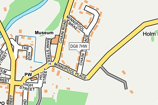 DG8 7HW map - OS OpenMap – Local (Ordnance Survey)