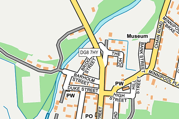 DG8 7HY map - OS OpenMap – Local (Ordnance Survey)