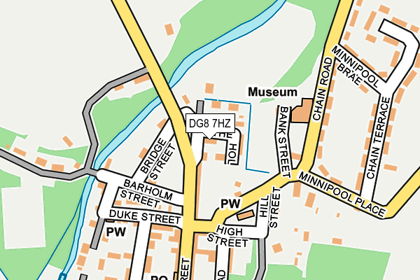 DG8 7HZ map - OS OpenMap – Local (Ordnance Survey)