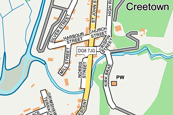 DG8 7JG map - OS OpenMap – Local (Ordnance Survey)