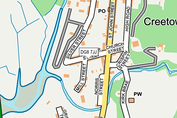 DG8 7JJ map - OS OpenMap – Local (Ordnance Survey)