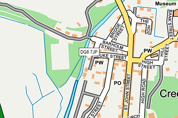 DG8 7JP map - OS OpenMap – Local (Ordnance Survey)