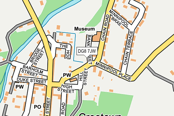 DG8 7JW map - OS OpenMap – Local (Ordnance Survey)