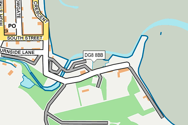 DG8 8BB map - OS OpenMap – Local (Ordnance Survey)