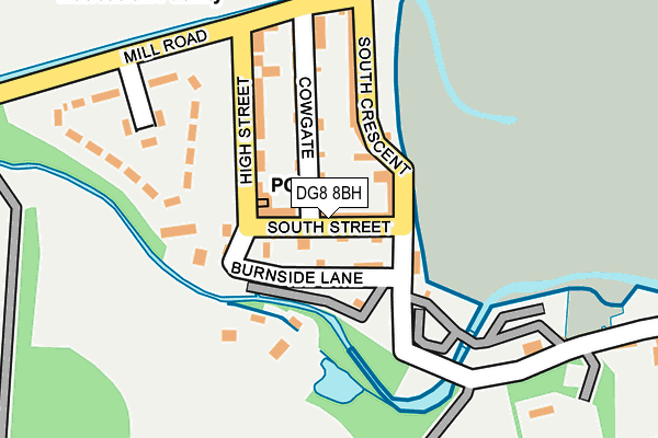DG8 8BH map - OS OpenMap – Local (Ordnance Survey)