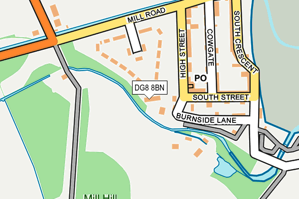 DG8 8BN map - OS OpenMap – Local (Ordnance Survey)