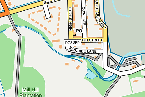 DG8 8BP map - OS OpenMap – Local (Ordnance Survey)