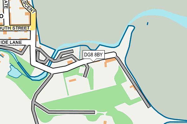 DG8 8BY map - OS OpenMap – Local (Ordnance Survey)