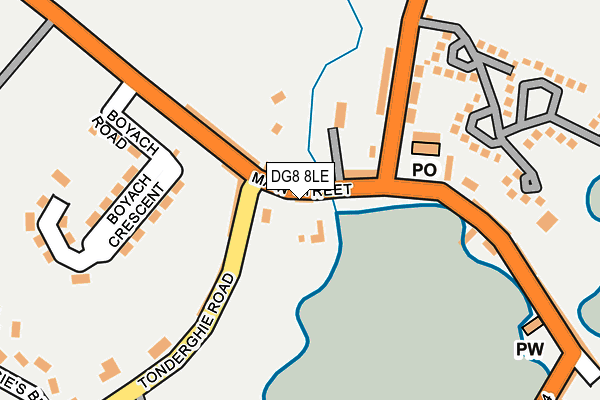 DG8 8LE map - OS OpenMap – Local (Ordnance Survey)