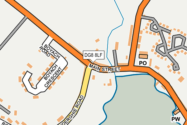 DG8 8LF map - OS OpenMap – Local (Ordnance Survey)