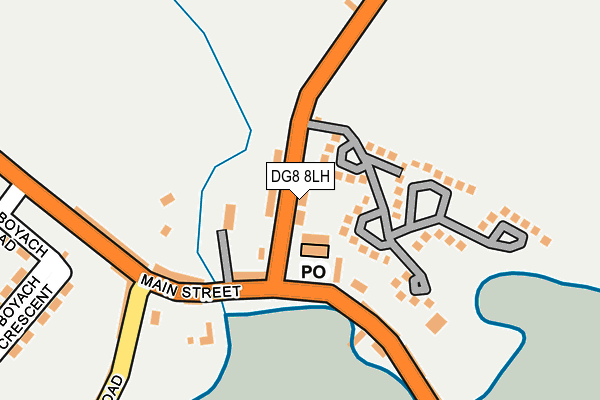 DG8 8LH map - OS OpenMap – Local (Ordnance Survey)