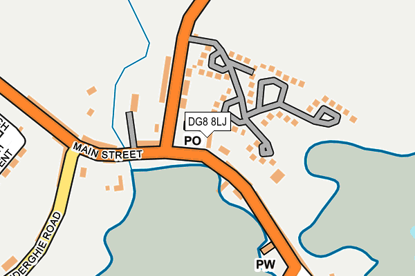 DG8 8LJ map - OS OpenMap – Local (Ordnance Survey)