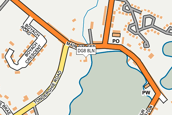 DG8 8LN map - OS OpenMap – Local (Ordnance Survey)