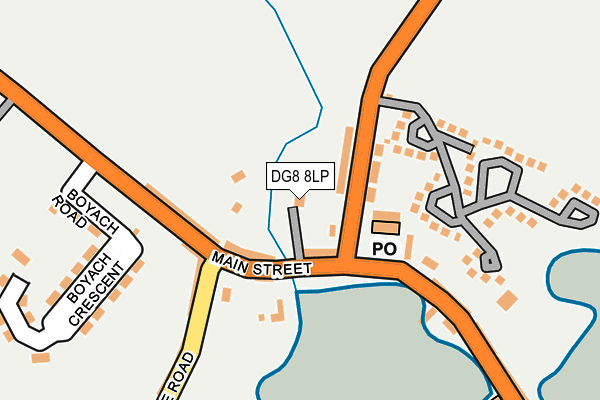 DG8 8LP map - OS OpenMap – Local (Ordnance Survey)
