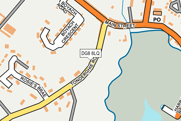 DG8 8LQ map - OS OpenMap – Local (Ordnance Survey)