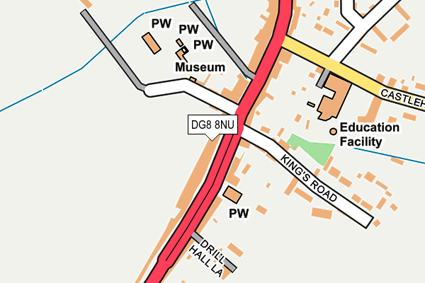 DG8 8NU map - OS OpenMap – Local (Ordnance Survey)