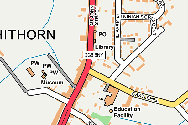 DG8 8NY map - OS OpenMap – Local (Ordnance Survey)