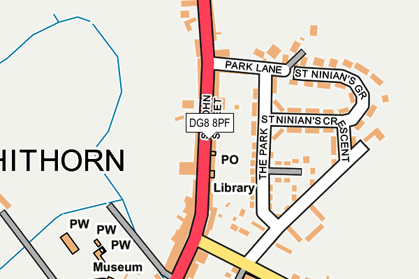 DG8 8PF map - OS OpenMap – Local (Ordnance Survey)