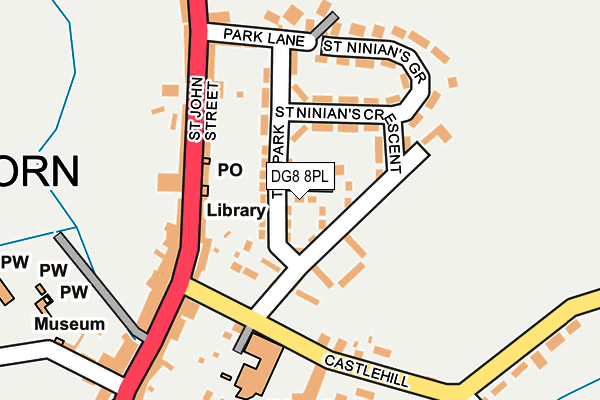 DG8 8PL map - OS OpenMap – Local (Ordnance Survey)