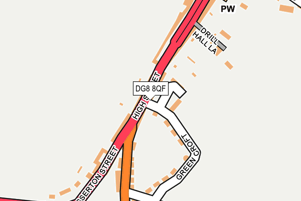 DG8 8QF map - OS OpenMap – Local (Ordnance Survey)