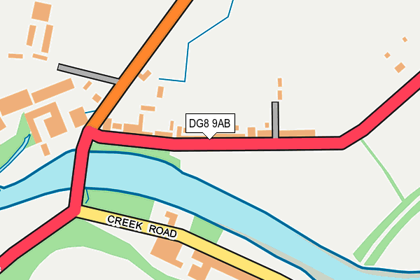 DG8 9AB map - OS OpenMap – Local (Ordnance Survey)