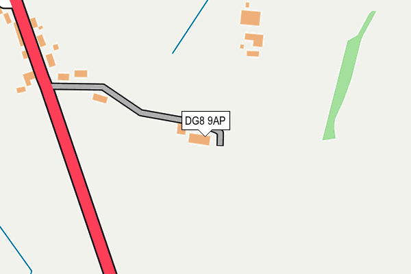 DG8 9AP map - OS OpenMap – Local (Ordnance Survey)