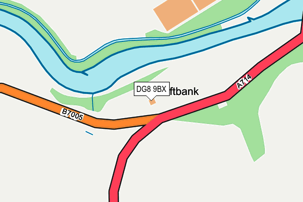 DG8 9BX map - OS OpenMap – Local (Ordnance Survey)