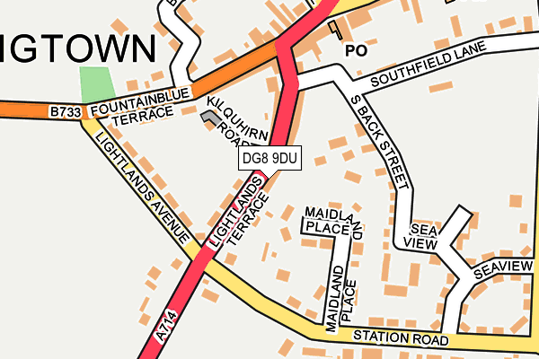 DG8 9DU map - OS OpenMap – Local (Ordnance Survey)