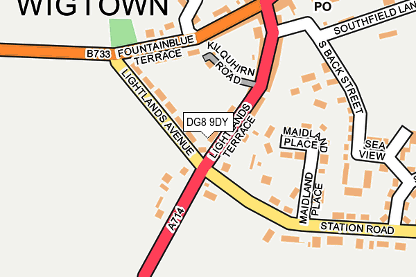 DG8 9DY map - OS OpenMap – Local (Ordnance Survey)