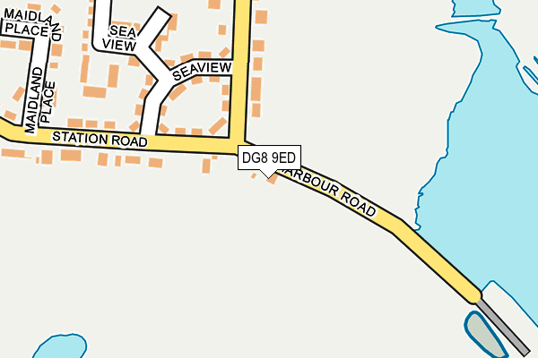 DG8 9ED map - OS OpenMap – Local (Ordnance Survey)